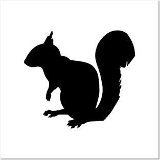 Squirrel silhouette vector image Posters and Art